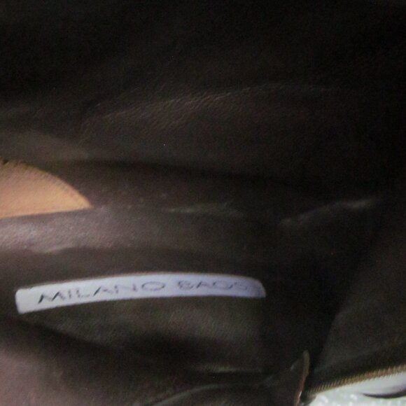 Milano Bags Pointed Toe Leather Wedge Boots size 7 - Picture 4 of 11